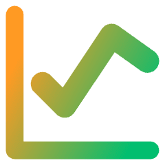 Graph Icon from Core Gradient Set