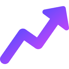 Graph Arrow Increase Icon from Core Gradient Set