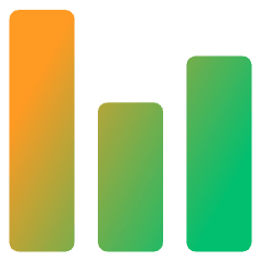 Graph Bar Icon from Core Gradient Set