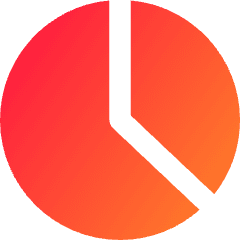 Pie Chart Icon from Core Gradient Set