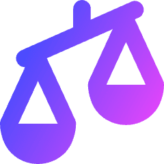 Justice Scale 2 Icon from Core Gradient Set