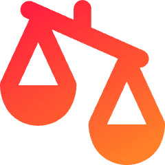 Justice Scale 3 Icon from Core Gradient Set