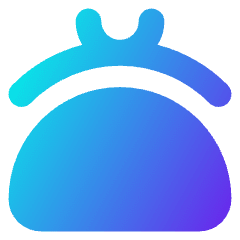 Wallet Purse Icon from Core Gradient Set