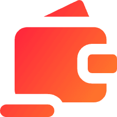 Wallet Remove Subtract Icon from Core Gradient Set