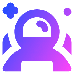 Astronaut Icon from Core Gradient Set