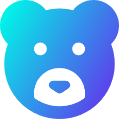 Bear Icon from Core Gradient Set