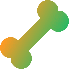 Bone Icon from Core Gradient Set