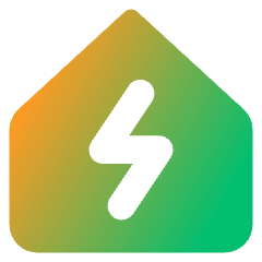 Eco House Icon from Core Gradient Set