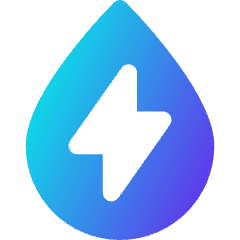 Hydro Energy Icon from Core Gradient Set