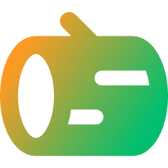 Log Icon from Core Gradient Set