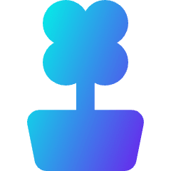 Potted Flower Icon from Core Gradient Set
