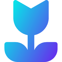 Potted Flower Tulip Icon from Core Gradient Set
