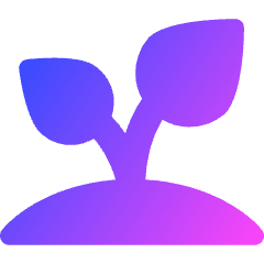 Sprout Icon from Core Gradient Set
