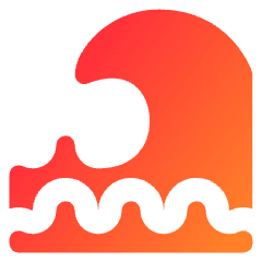 Tidal Wave Icon from Core Gradient Set