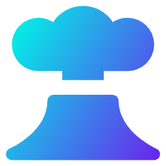 Volcano Icon from Core Gradient Set