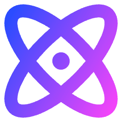 Atom Icon from Core Gradient Set