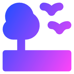 Life On Land Icon from Core Gradient Set