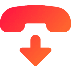 Hang Up 2 Icon from Core Gradient Set