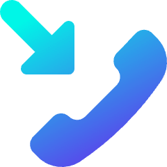 Incoming Call Icon from Core Gradient Set