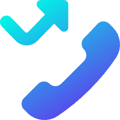 Missed Call Icon from Core Gradient Set