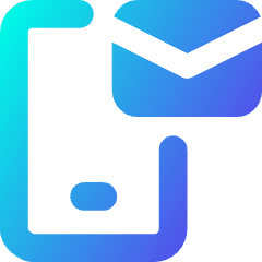 Phone Mail Icon from Core Gradient Set