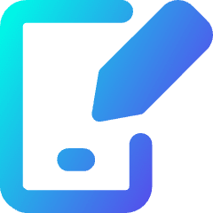 Phone Pen 1 Icon from Core Gradient Set