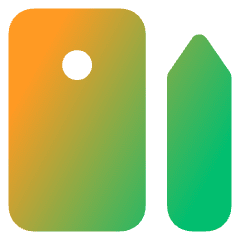 Phone Pen 2 Icon from Core Gradient Set