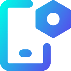 Phone Setting Bolt Nut Icon from Core Gradient Set