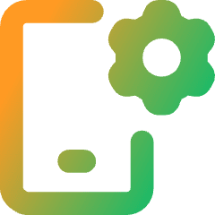 Phone Setting Icon from Core Gradient Set