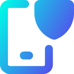 Phone Shield Icon from Core Gradient Set