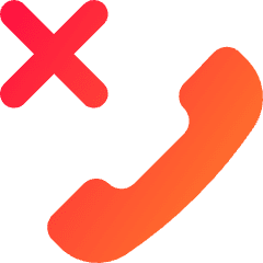 Reject Call Icon from Core Gradient Set