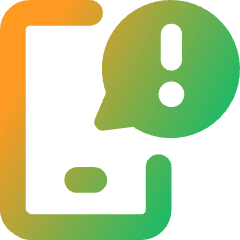 Notification Message Alert Icon from Core Gradient Set