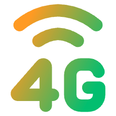 Cellular Network 4g Icon from Core Gradient Set
