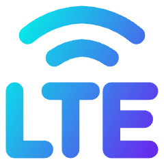 Cellular Network Lte Icon from Core Gradient Set