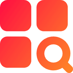 Application Search Icon from Core Gradient Set