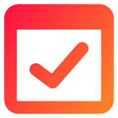 Browser Check Icon from Core Gradient Set