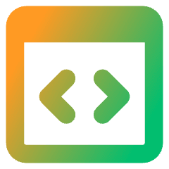 Browser Code 2 Icon from Core Gradient Set