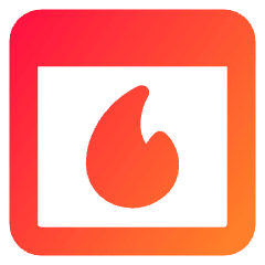 Browser Favorite Fire Icon from Core Gradient Set
