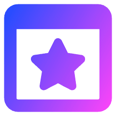 Browser Favorite Star Icon from Core Gradient Set