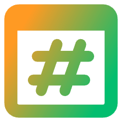 Browser Hash Icon from Core Gradient Set