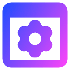 Browser Setting Icon from Core Gradient Set