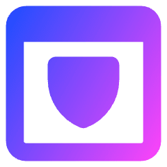 Browser Shield Icon from Core Gradient Set
