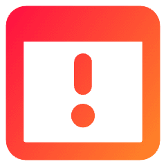 Browser Warning Icon from Core Gradient Set