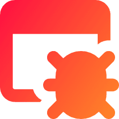 Bug Virus Browser Icon from Core Gradient Set