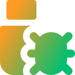 Bug Virus Usb Icon from Core Gradient Set