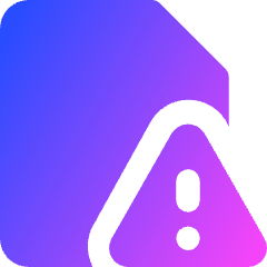Threat Document Icon from Core Gradient Set
