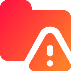 Threat Folder Icon from Core Gradient Set