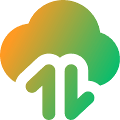 Cloud Data Transfer Icon from Core Gradient Set