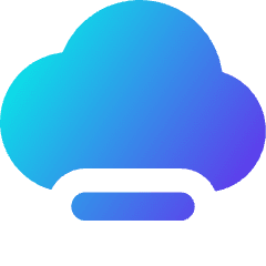 Cloud Remove Icon from Core Gradient Set