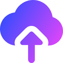 Cloud Upload Icon from Core Gradient Set